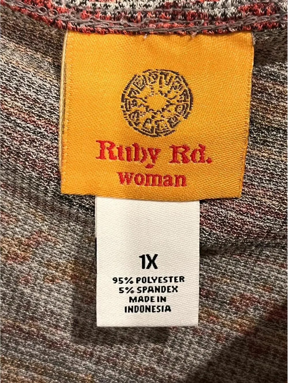 Lot of 2 Ruby Rd. Size 1X Women's Blouse  Feather & Stripe Print Top NWT Size 1X - Picture 9 of 15